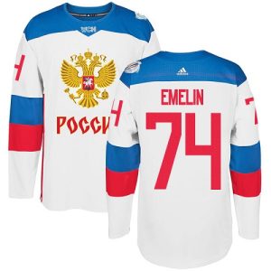 Herren Team Russland #74 Alexei Emelin Authentic Weiß Heim 2016 World Cup